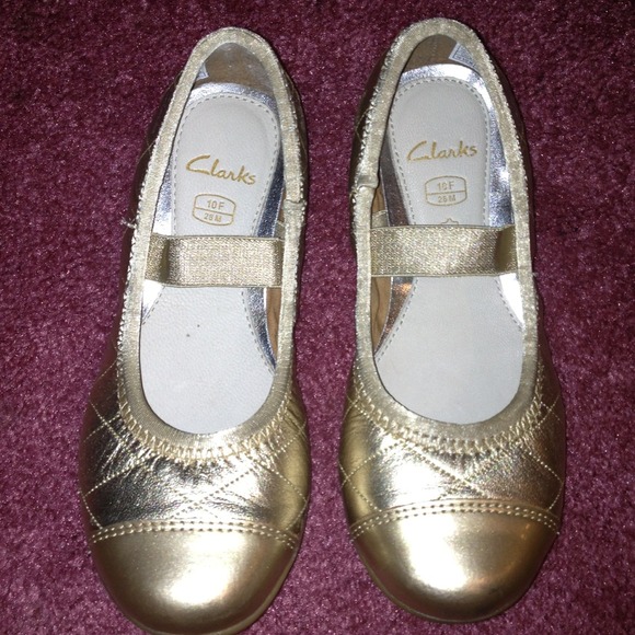 SOLD Toddler gold shoes