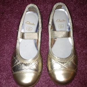 SOLD Toddler gold shoes