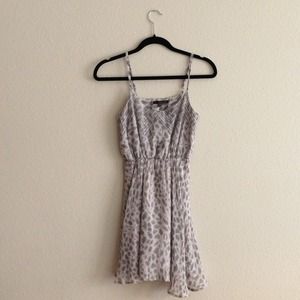Lucca Couture Grey Animal Print Dress