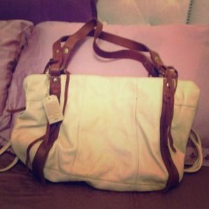 Lucky brand leather tote