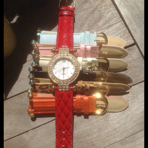 Watch with Different Animal Pattern Bands.