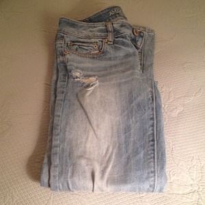 Destroyed AE Jeans
