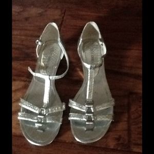 Beautiful silver sandals