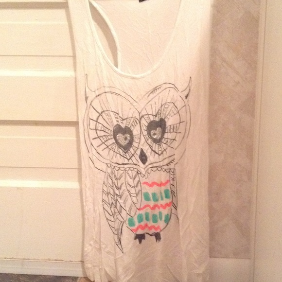 Adorable owl tank top