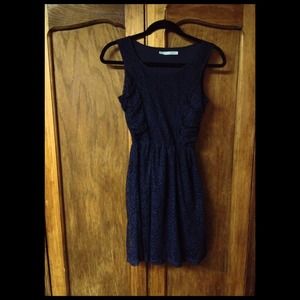 ✨REDUCED✨Navy blue lace dress.