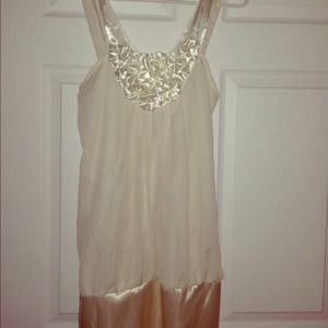 💖Cute Sheer gathered flower detail dress/tunic💝