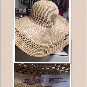 Hold for @ Nichellep Juicy Couture straw hat