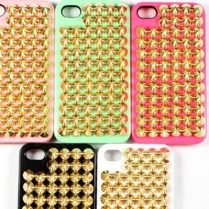 Gold studded iPhone 5 case