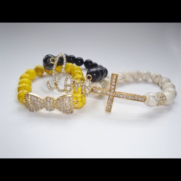 Black and yellow 3 pcs set