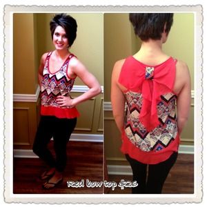 Red bow top