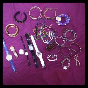 Bundle of Bracelets, Bangles, Watches