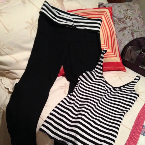 Express sexy stretch lounge pant and tank.