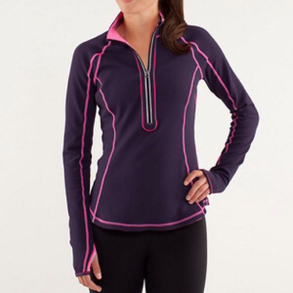 {HOLD} Lululemon plum Reversible U turn pullover.