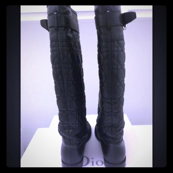 Christian Dior Tall Leather Boots