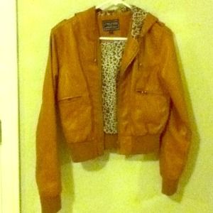 Faux leather jacket