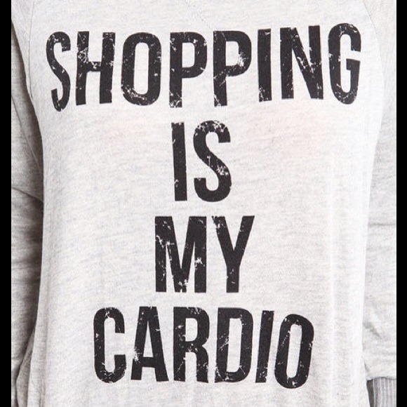🎀SOLD OUT🎀Shopping Is My Cardio Sweater - Picture 2 of 3