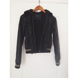 ✨REDUCED✨ Obey Varsity Leather Jacket