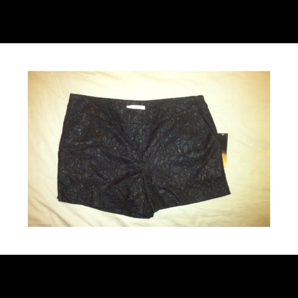 Black Lace Shorts