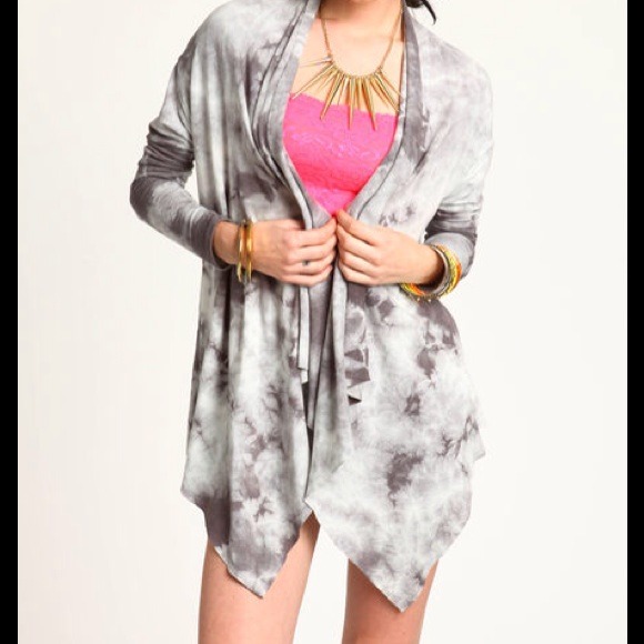 🎀SOLD OUT🎀Acid Wash Slashed Back Cardigan - Picture 3 of 3