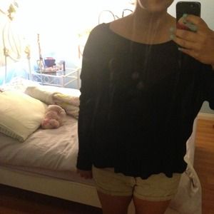 Long black Brandy Melville top