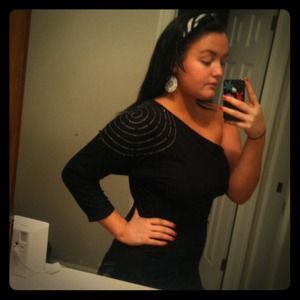 Black one sleeve shirt