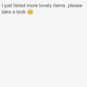 Take a look at my new items