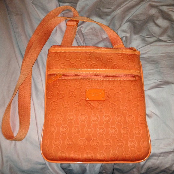 Authentic Michael Kors cross body orange