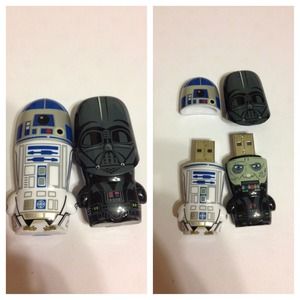 Dearth Vader and R2-D2 USB Drives