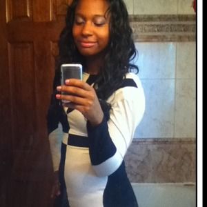 Color block long sleeve dress