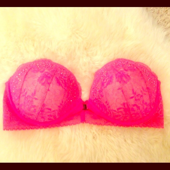 HOLD Hot Pink Strapless VS Bra