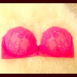 HOLD Hot Pink Strapless VS Bra
