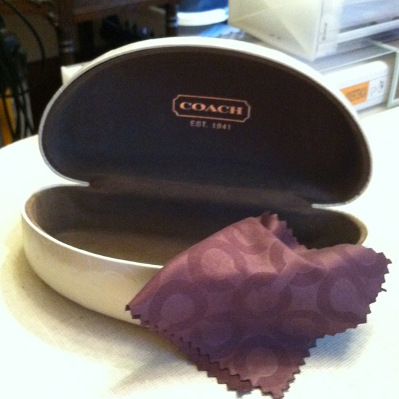 Coach sunglass case.