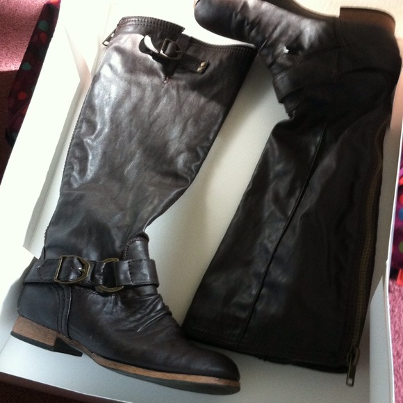 Dark Brown Riding Boots - Picture 2 of 2