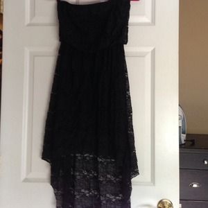 Strapless black lace dress!!! NWT