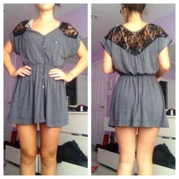 CASUAL DRESS WITH LACE