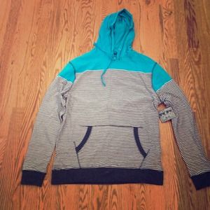 Men's M, Straight Faded long sleeve with hood.