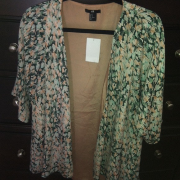 H&m draped blazer jacket NWT size 12