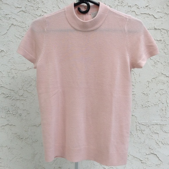 Super soft pinkish short sleeve sweater - Picture 1 of 2