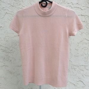 Super soft pinkish short sleeve sweater