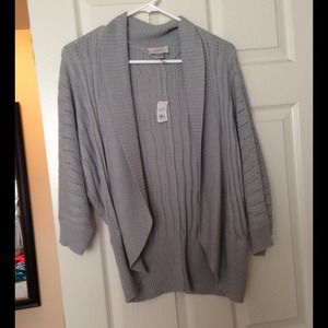 Grey Open front cardigan