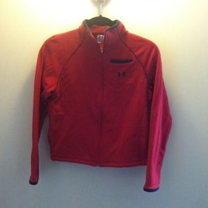 Under Armour Red Fleece Zip-Up
