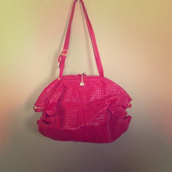 BRIO VINTAGE genuine leather red handbag