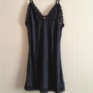 pinstripe laced nightie
