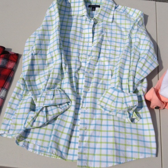 Lands End plaid Shirt