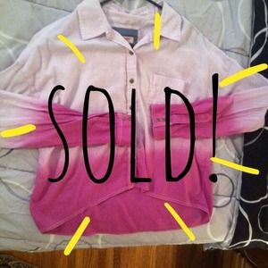 🚫🚫SOLD🚫🚫Ombré  Long Sleeve Crop Top