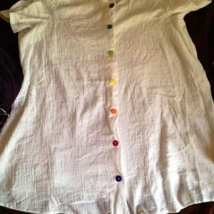 🌈Rainbow Button Shirt Dress🌈