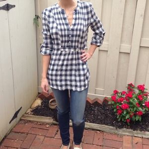Free People plaid top