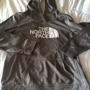 North Face Hooded Sweatshirt (gray)