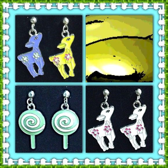 Lambs & Lollipops Post Earrings - Picture 2 of 6