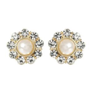 AMRITA SINGH, Pearl and crystal Bergman studs
